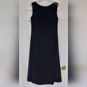 Lauren Ralph Lauren Size 4 Black Midi Dress